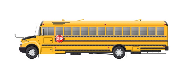 校车汽车插画