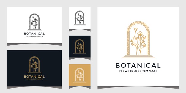 植物花卉花朵标志logo