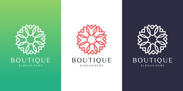 抽象花朵花卉logo标志