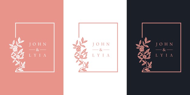 花枝logo标志边框