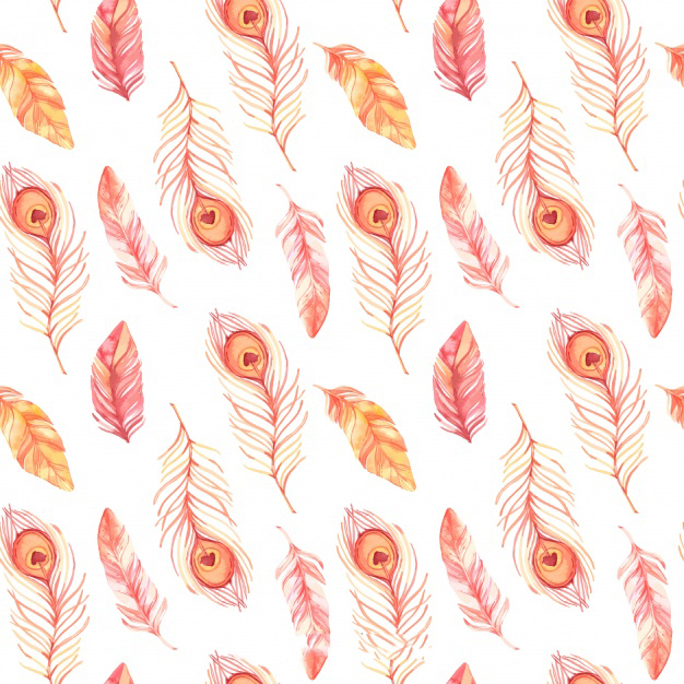 孔雀羽毛图案背景花纹