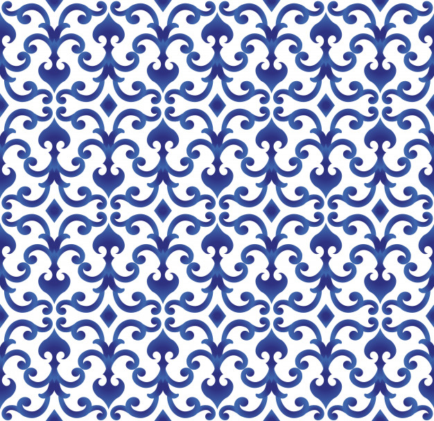 青花瓷风格花纹