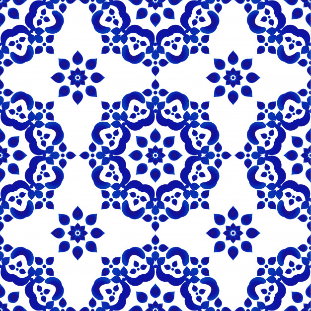 青花瓷风格花纹
