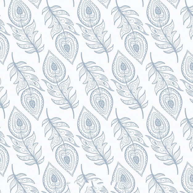 孔雀羽毛图案背景花纹