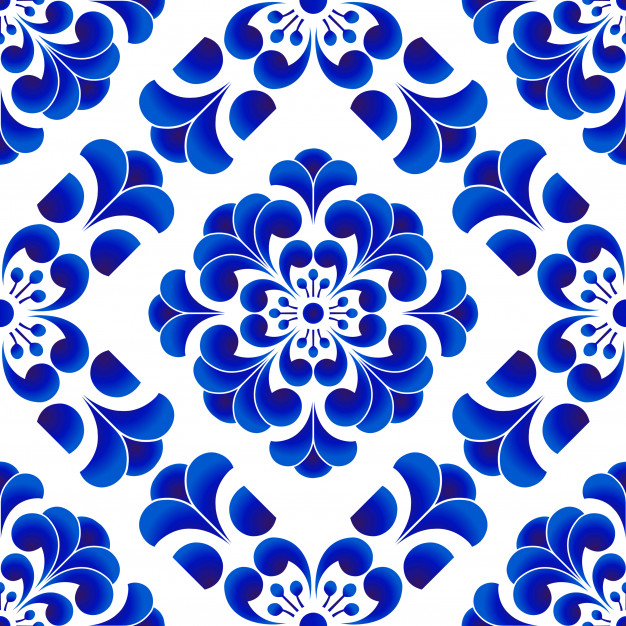 青花瓷风格花纹