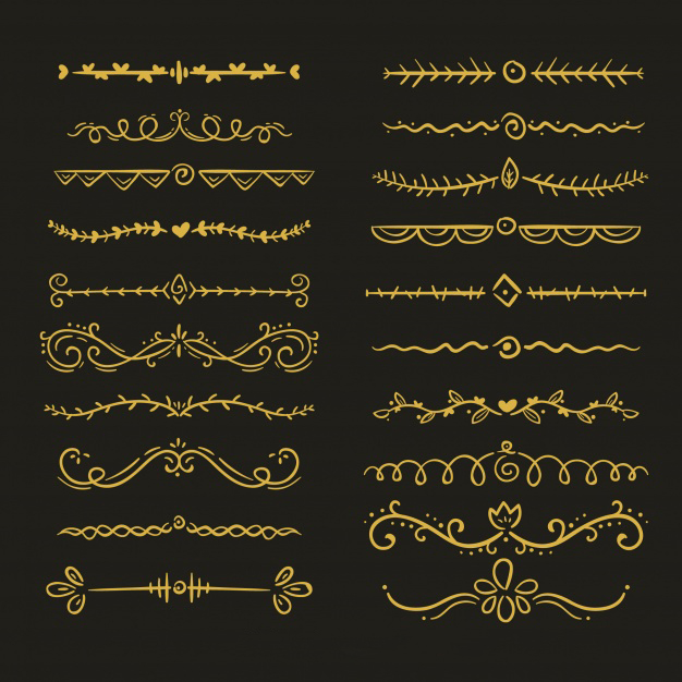 花纹装饰分割线