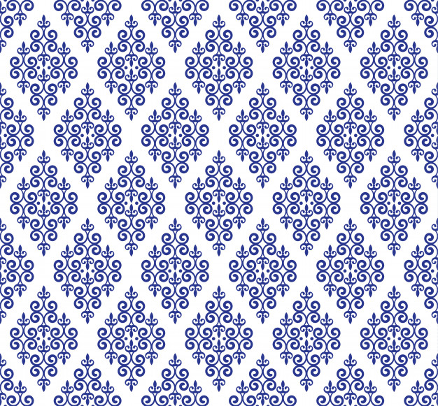 陶瓷无缝青花瓷风格花纹