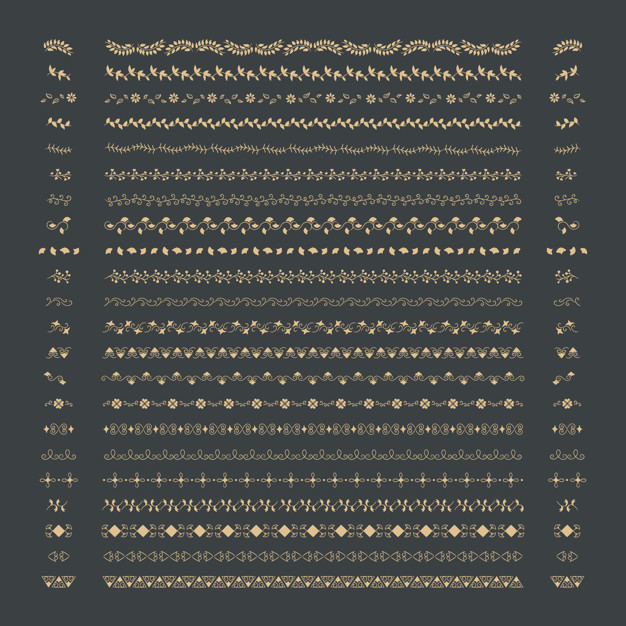 花纹装饰分割线