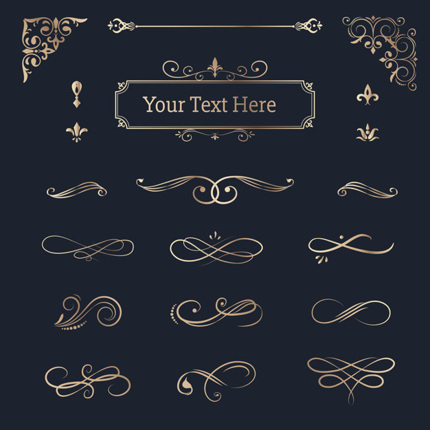 花纹装饰分割线边框