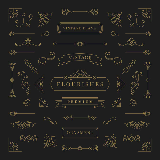 花纹装饰分割线边框