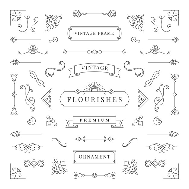 花纹装饰分割线边框