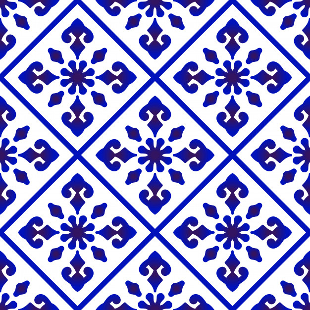 青花瓷风格花纹