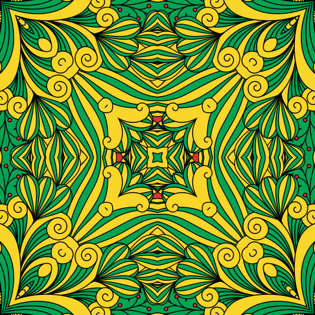 手绘绚丽的花朵花卉图案花纹背景