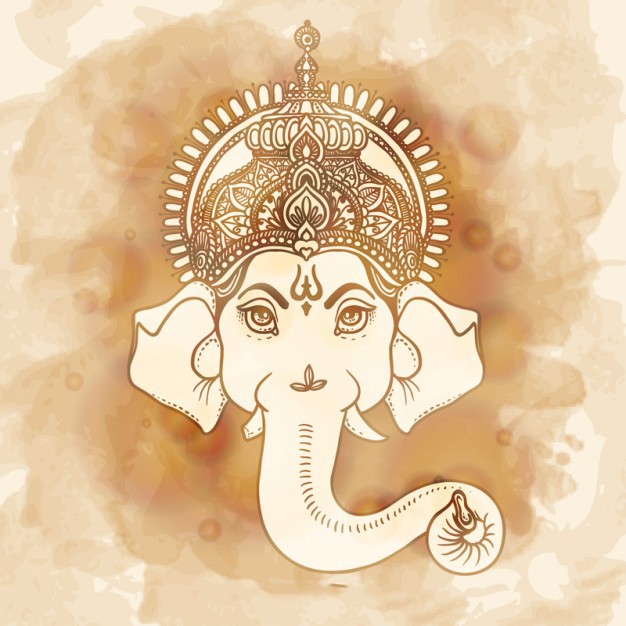 象神犍尼萨插画