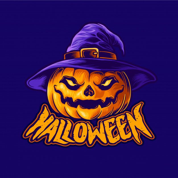 万圣节南瓜头插画