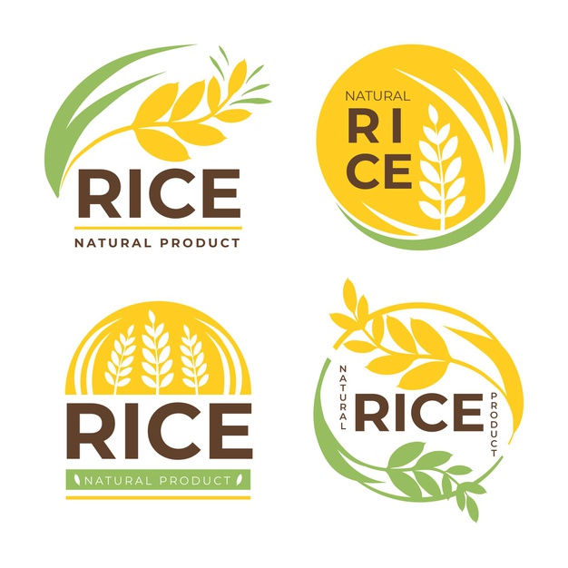 谷物水稻logo标志矢量图素材