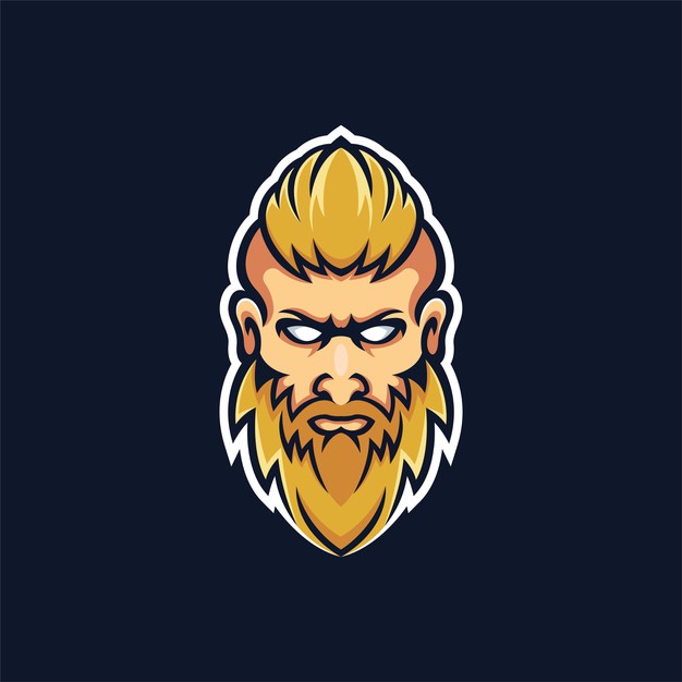 大胡子男人logo标志