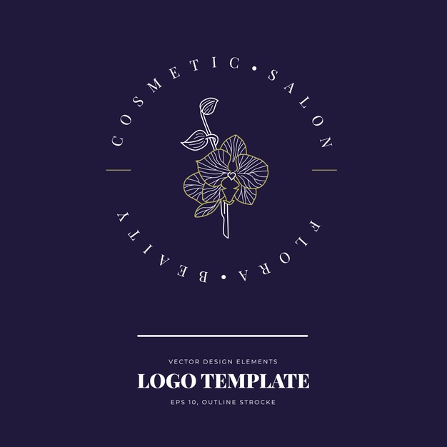 植物花朵logo标志