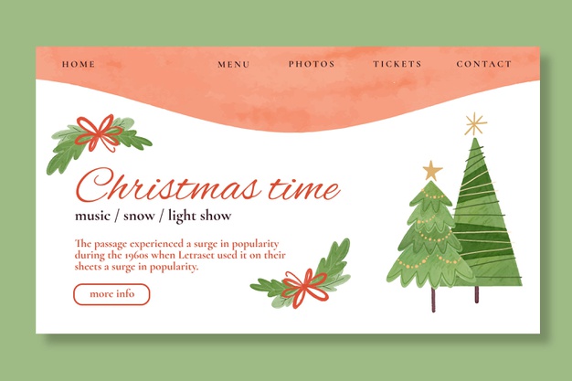 圣诞节促销广告网页模板矢量图素材