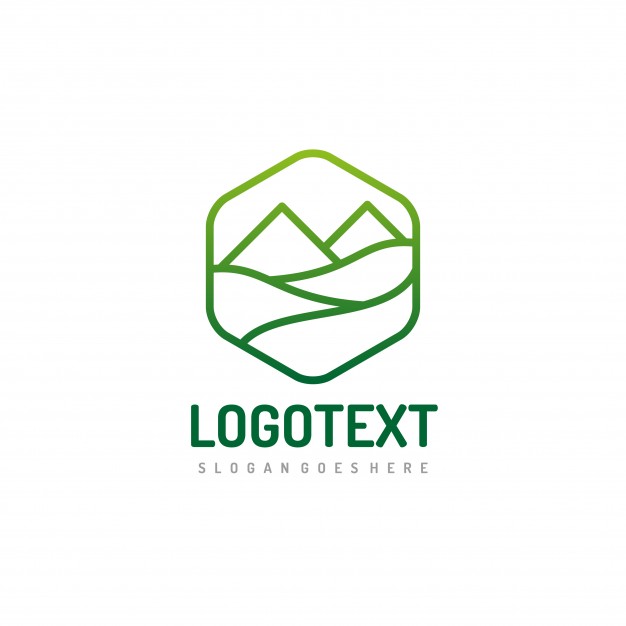 抽象的大山logo标志