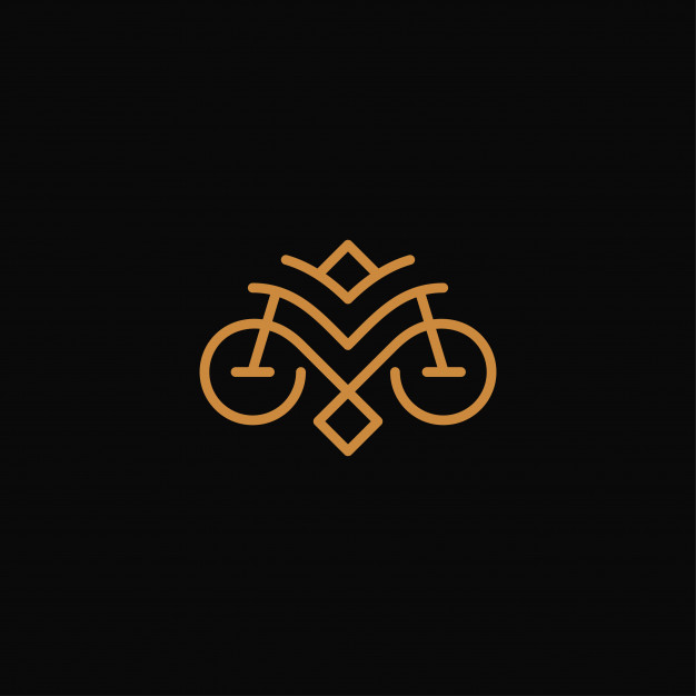 字母M，自行车，猫头鹰logo标志