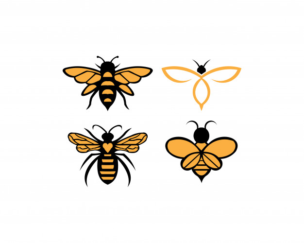 蜜蜂logo标志矢量图素材