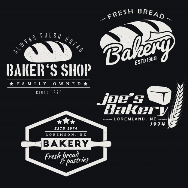 面包店logo标志矢量图素材