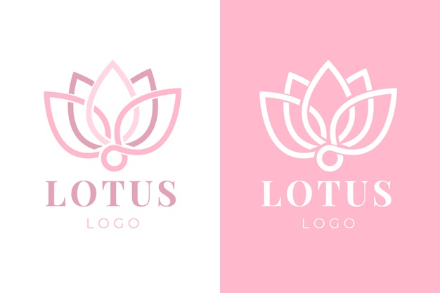 抽象莲花logo标志矢量图素材