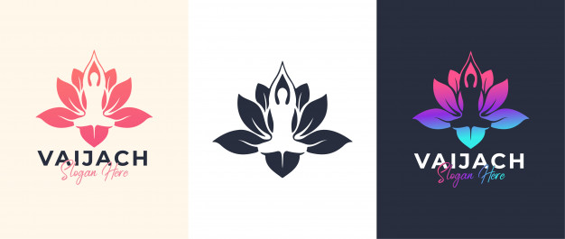 瑜伽logo标志矢量图素材