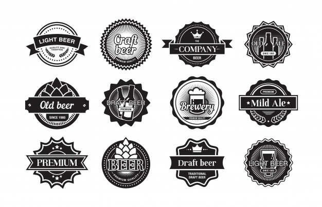 啤酒徽标logo标志矢量图素材