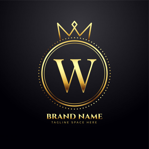 皇冠W，logo标志矢量图素材