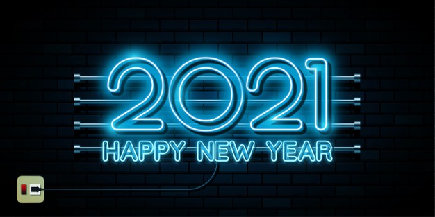 2021年新年数字元素矢量图素材