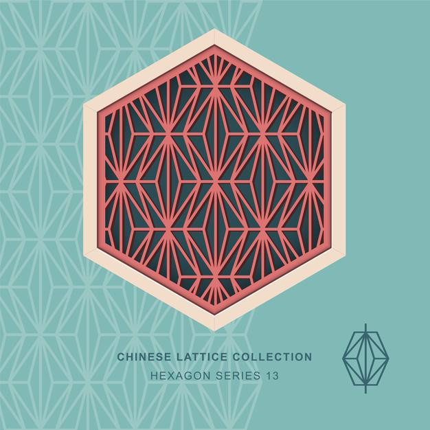 中式镂空窗户花窗纹样花纹