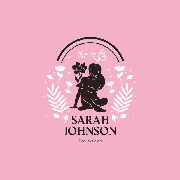 手绘女人，logo标志