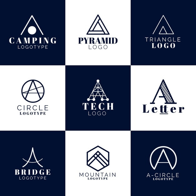 字母A，logo标志