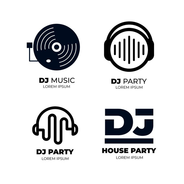 DJ，音乐电台logo标志