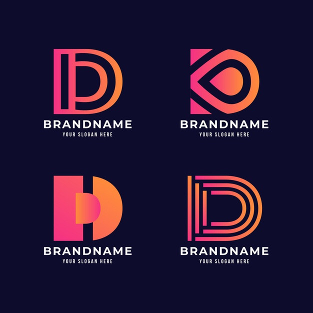 字母D，logo标志