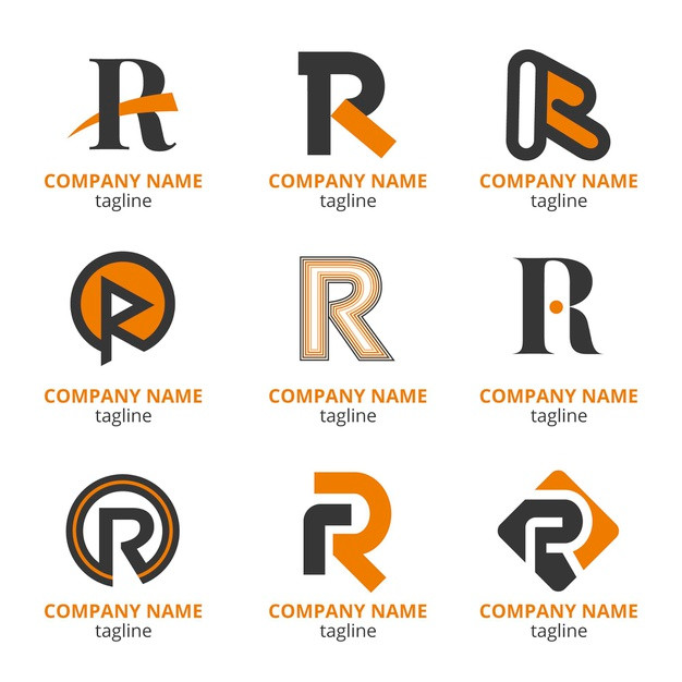 字母R，logo标志