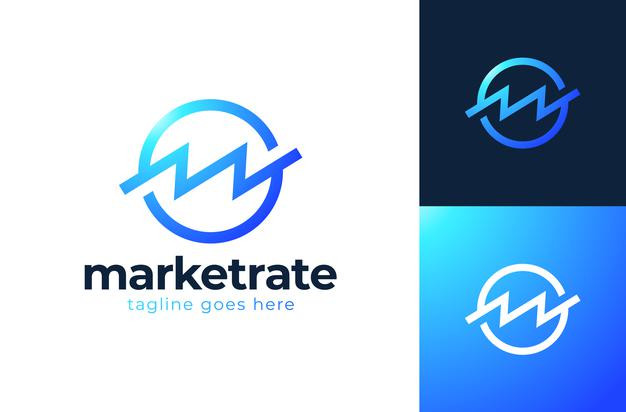 银行,金融字母MW,曲线图,logo标志