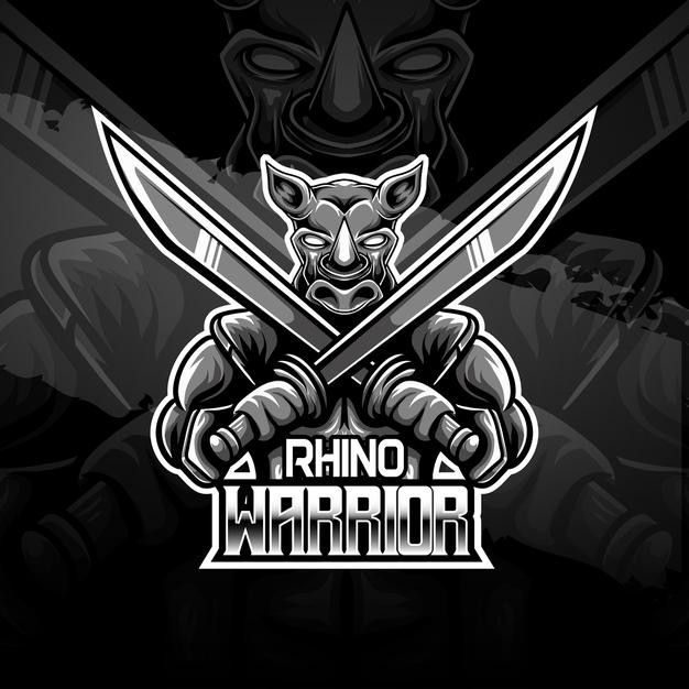 犀牛战士,电子竞技,logo标志
