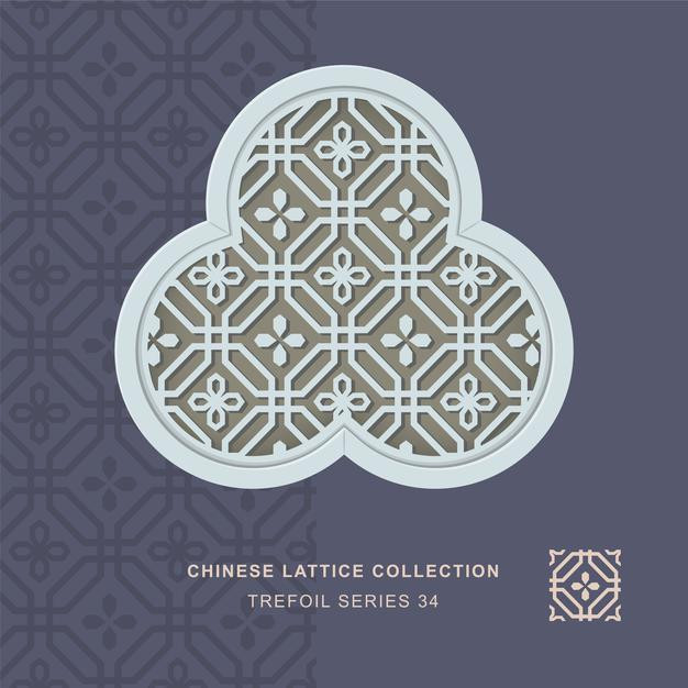 中式镂空窗户花窗纹样花纹