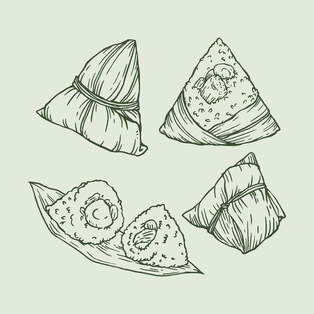 端午节粽子插画