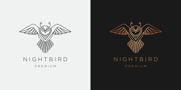 猫头鹰，logo标志