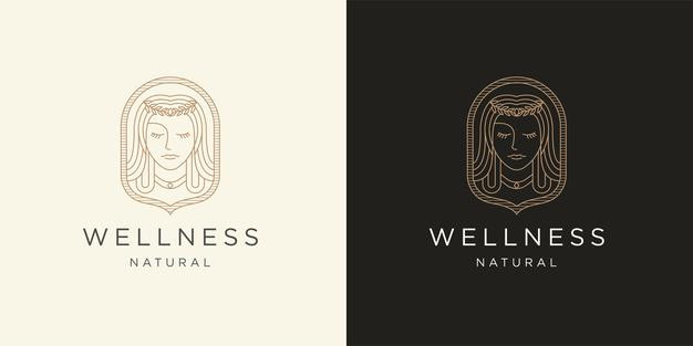 女人形象，logo标志