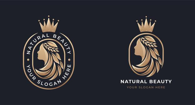 女人侧脸,logo标志