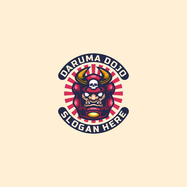 达摩武士电子竞技，logo标志