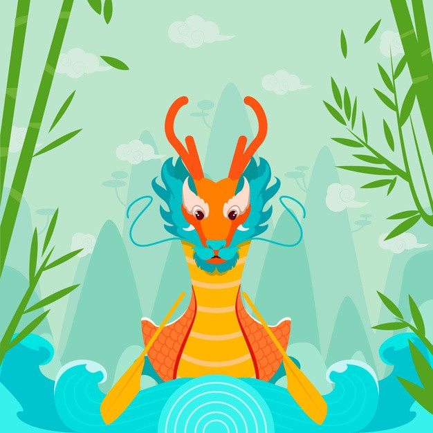 端午节龙舟插画