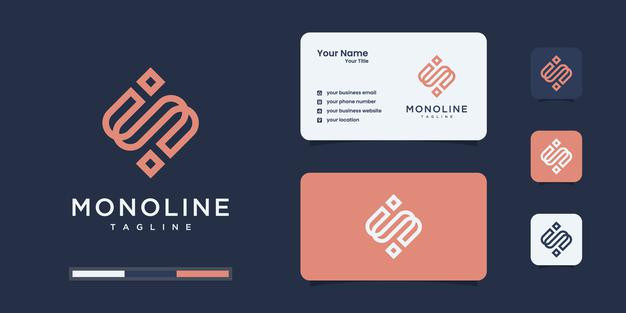 字母S，logo标志名片