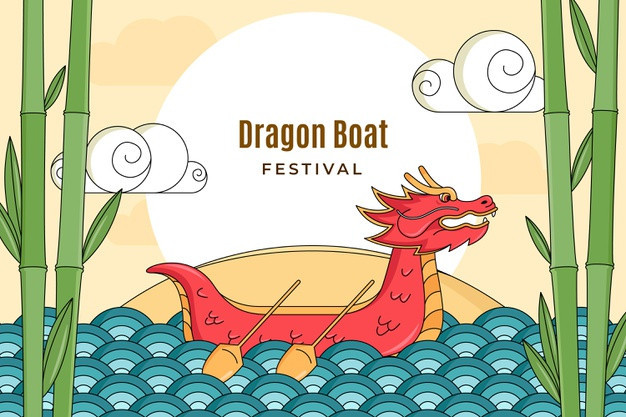 端午节龙舟插画