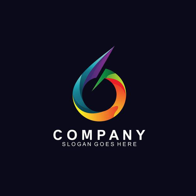数字6，logo标志